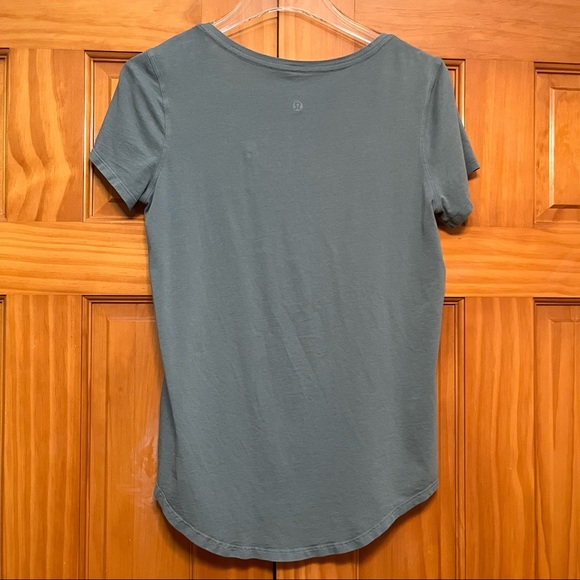 Lululemon Teal Tee Shirt Size 6 - Picture 3 of 6